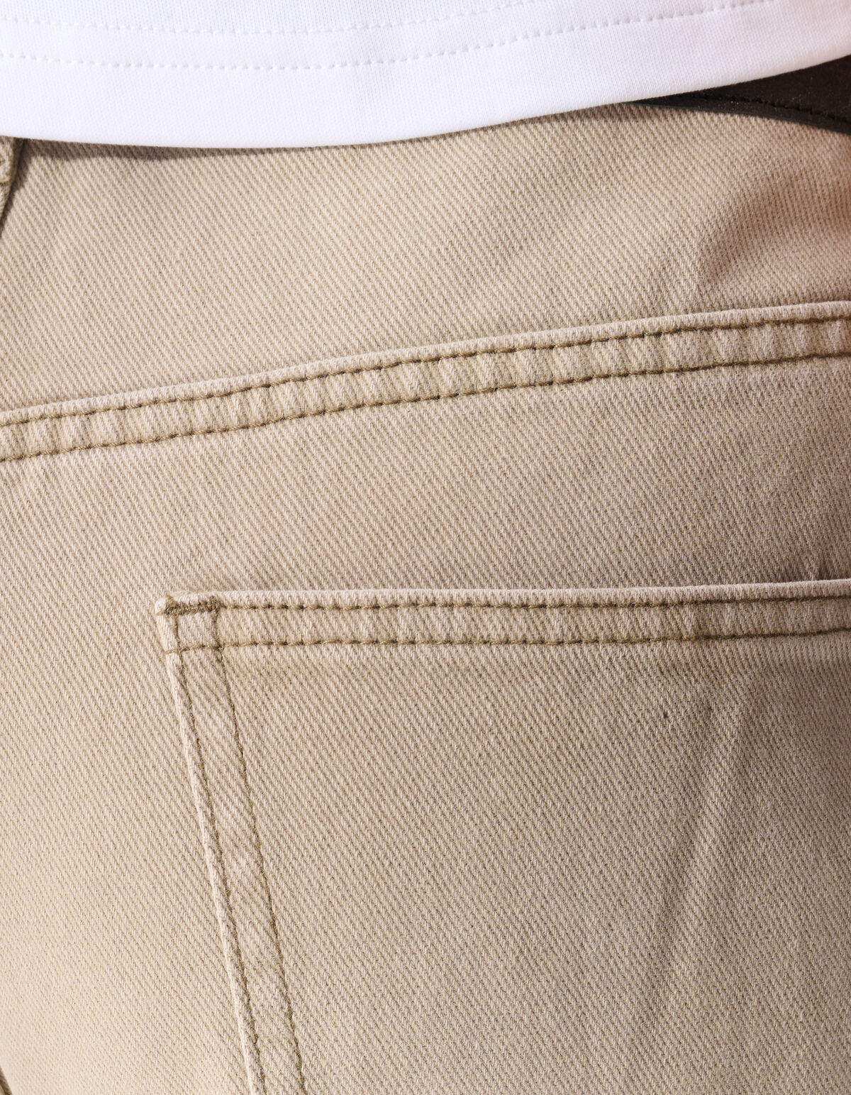 Baggy Fit Strass Jeans Lichtbruin