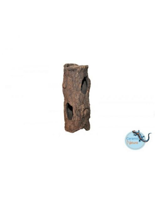 Ceramicnature Log - Aquarium - Ornament - 18xø7 cm Bruin M