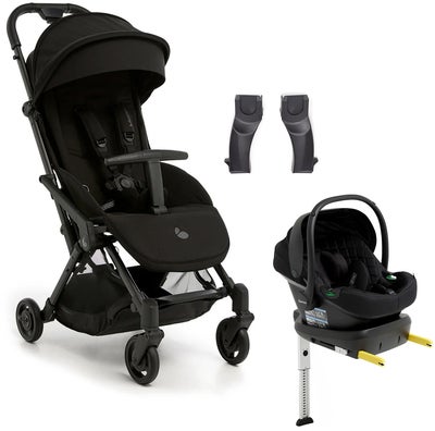 Beemoo Easy Fly Lux 4 Trille inkl Route i-Size Babybilstol & Base, Jet Black/Black Stone