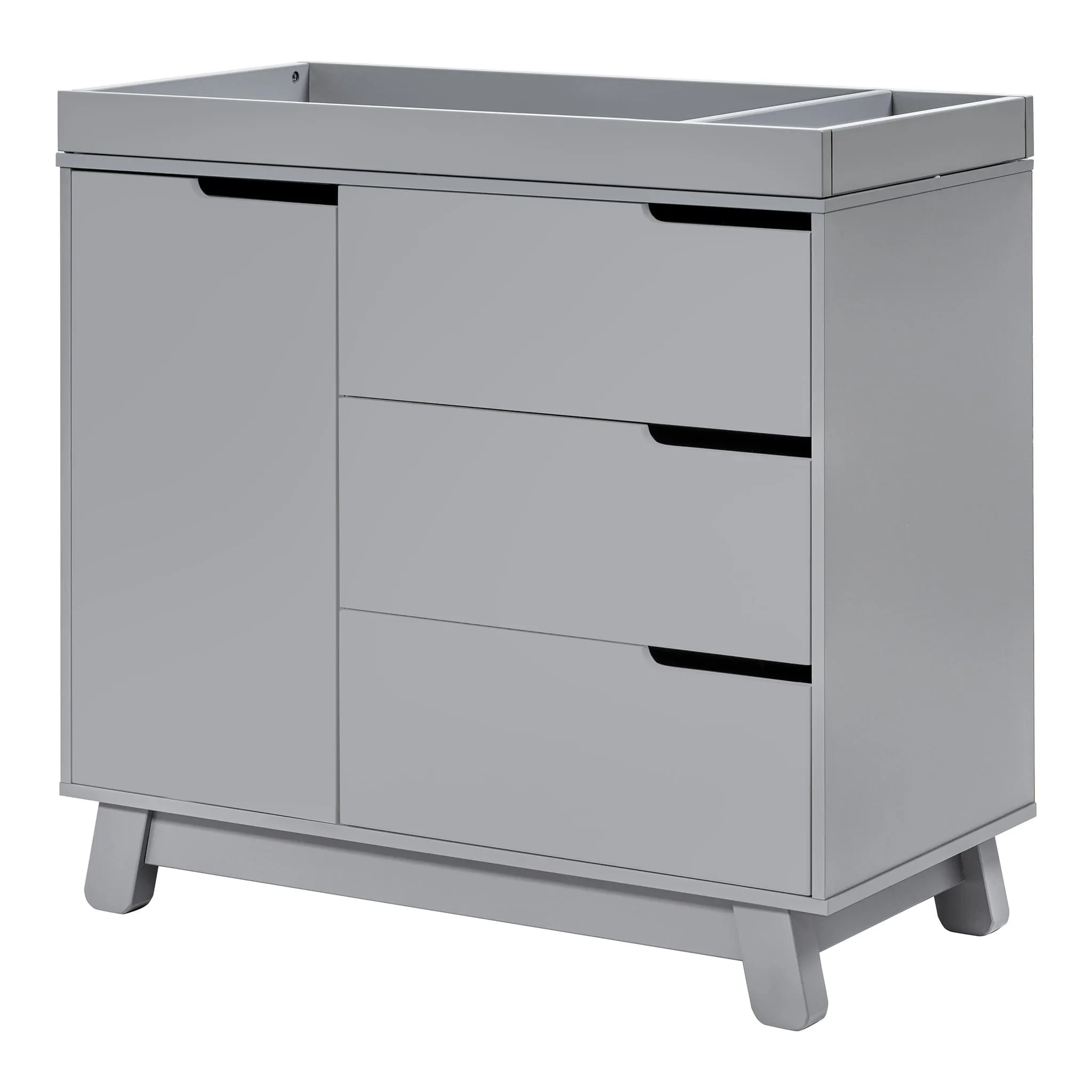 Babyletto Meuble à Langer à 3 Tiroirs Hudson avec Plateau Amovible - Gris