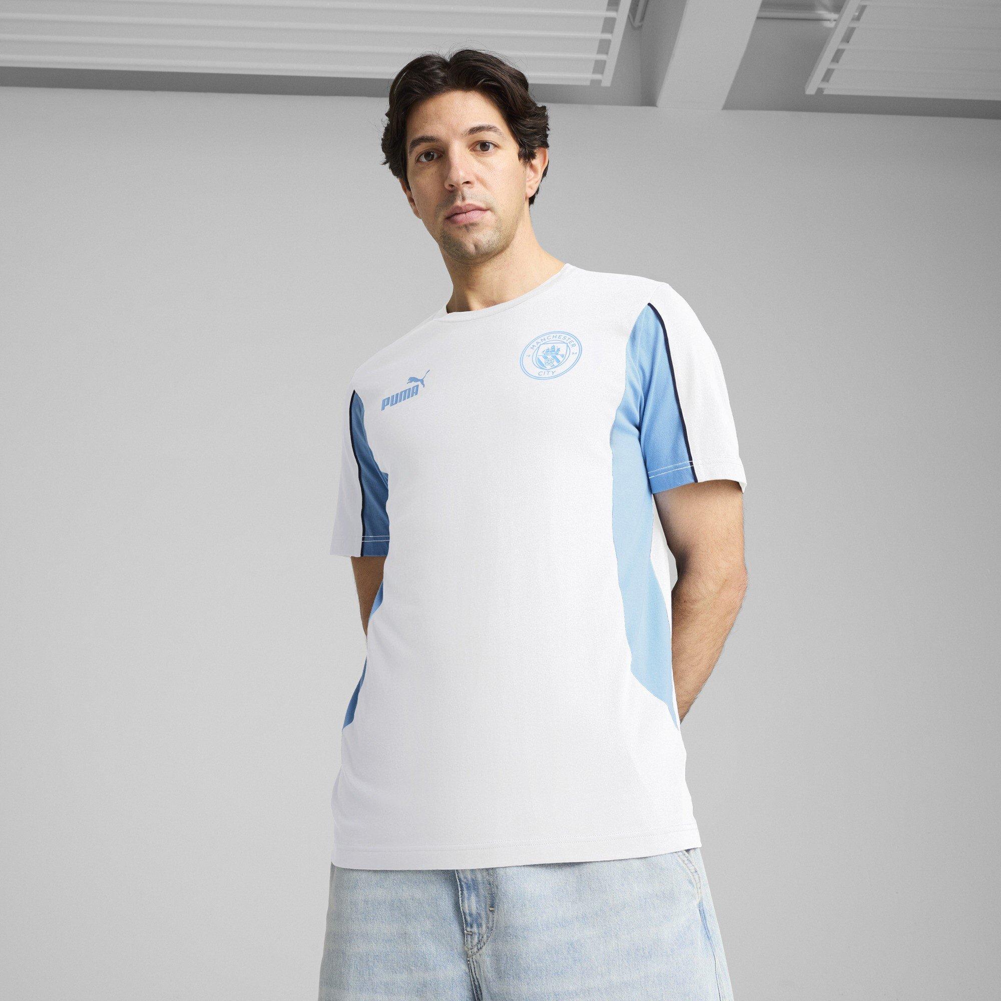 Puma Manchester City Football Archive T Shirt Mens