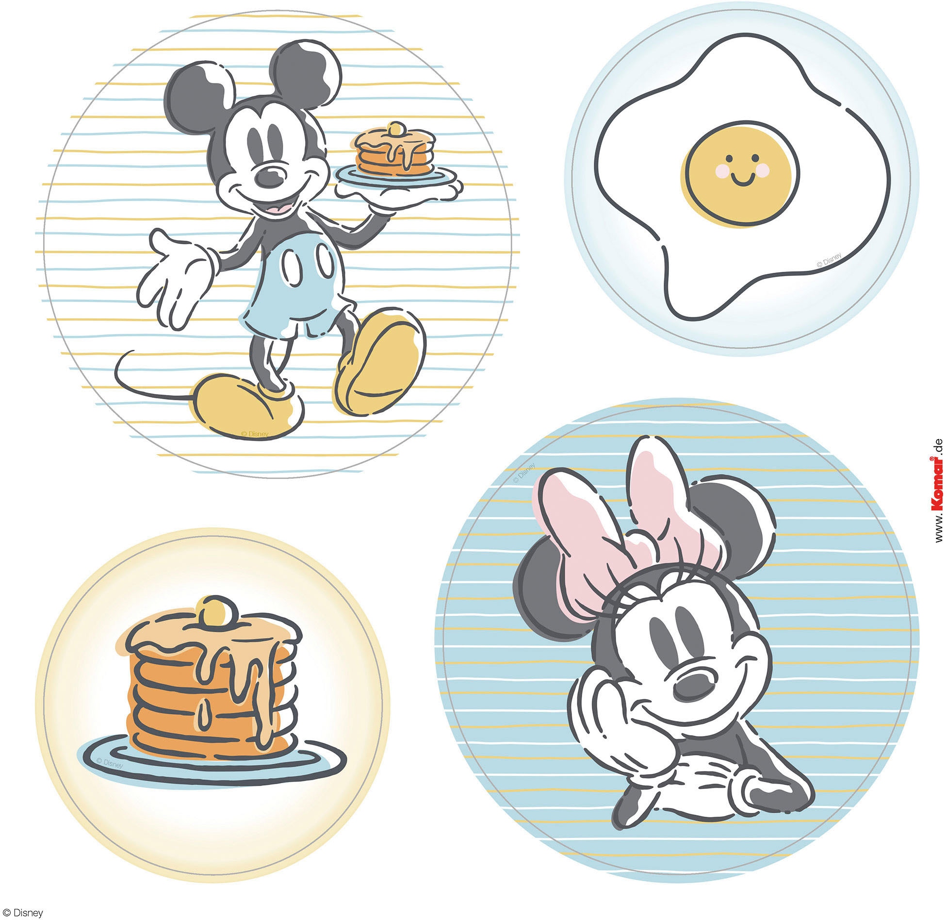Komar Fensterdekoration »Disney Micky und Minnie«