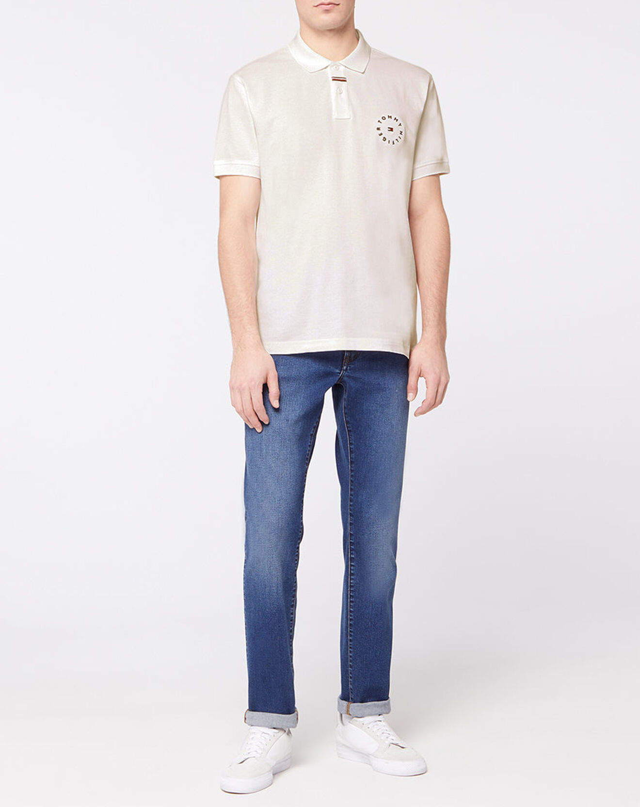 Tommy Hilfiger Polo Roundall Logo blanc