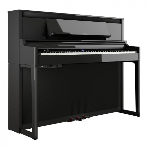 Roland LX-6 Pe Platinum Piano Vertical Preto Polido