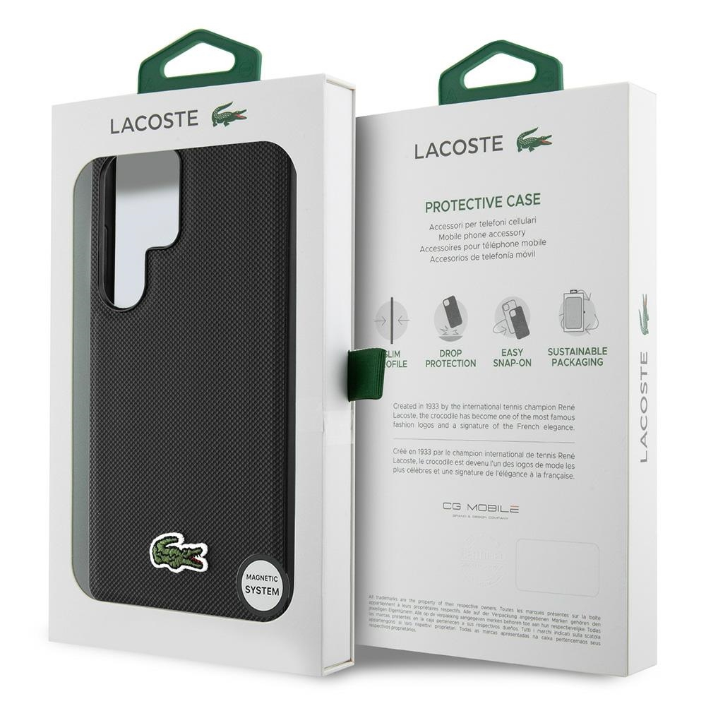 Samsung Galaxy S25 Ultra Hardcase Hülle Petit Pique Woven Logo MagSafe-Modul (LCHMS25LPVCK) - Schwarz