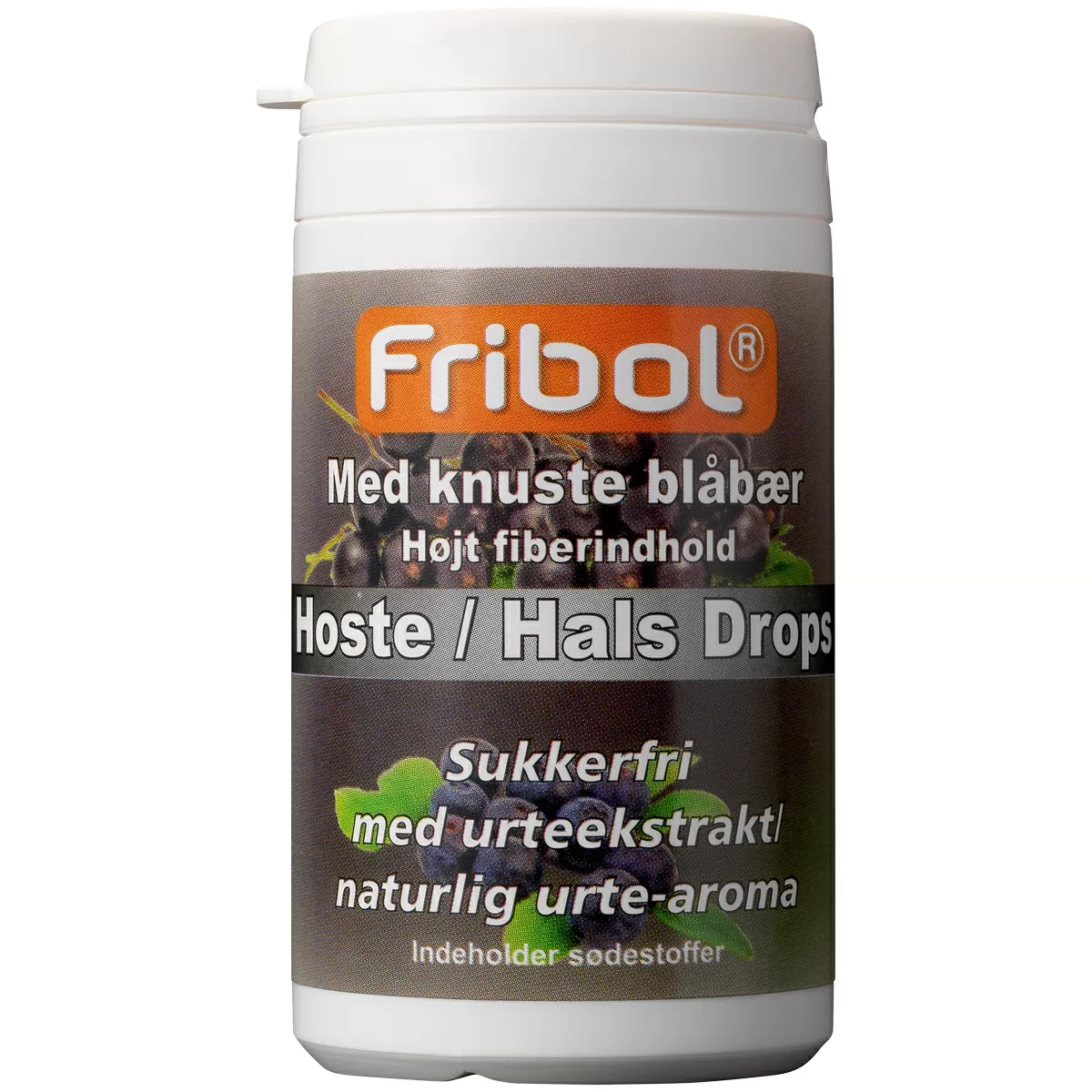 Fribol Hoste/hals Drops m. blåbær - 60 g