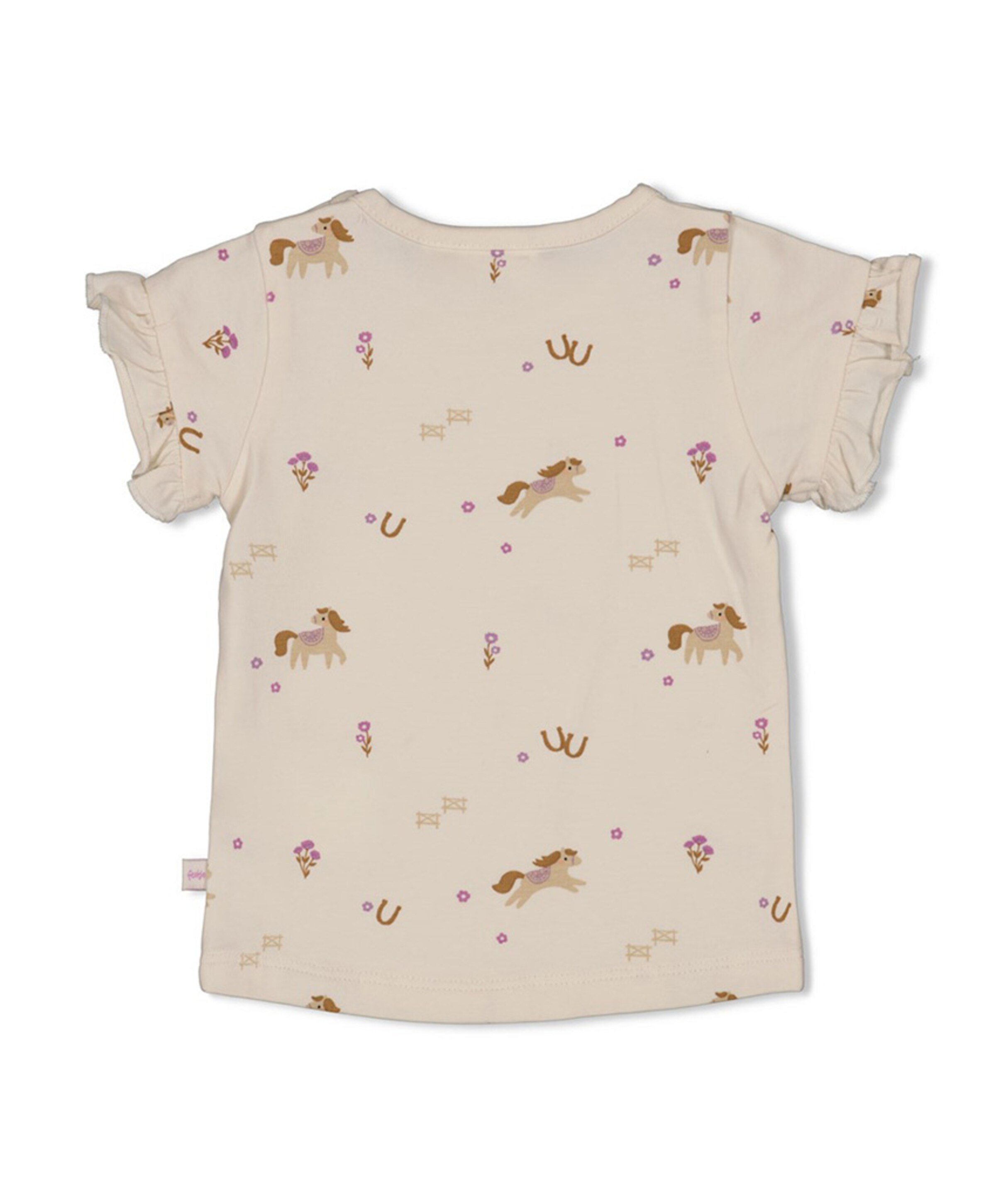 Feetje Meisjes T-shirt ecru