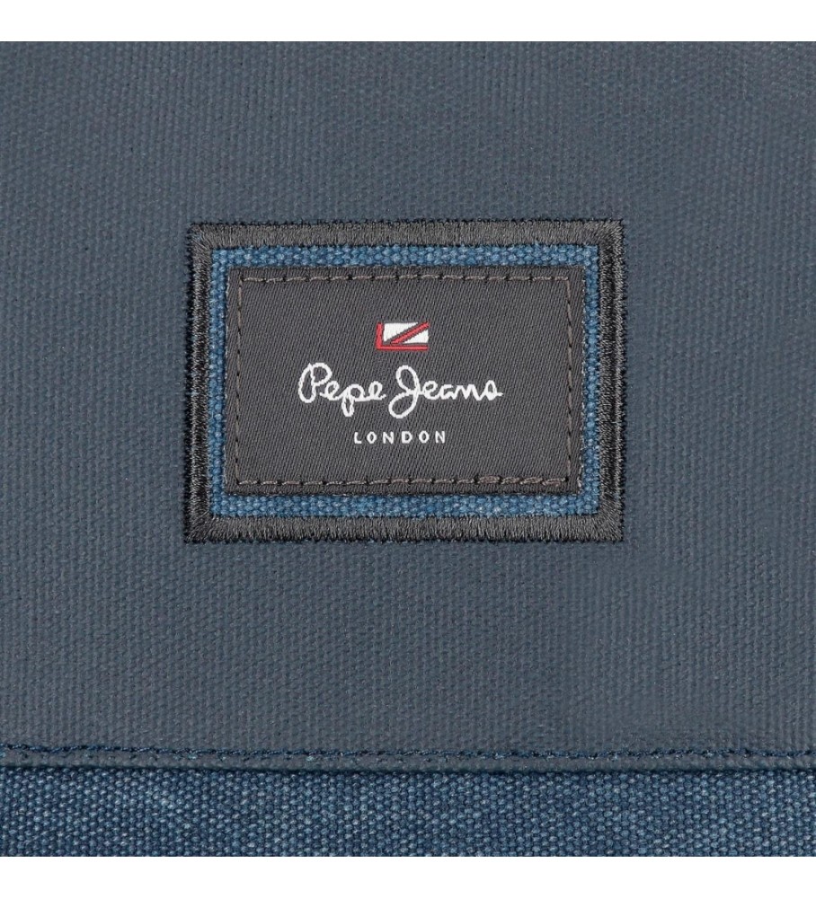 Bolsa de ombro Pepe Jeans Court, azul marinho - 17x22x6cm -