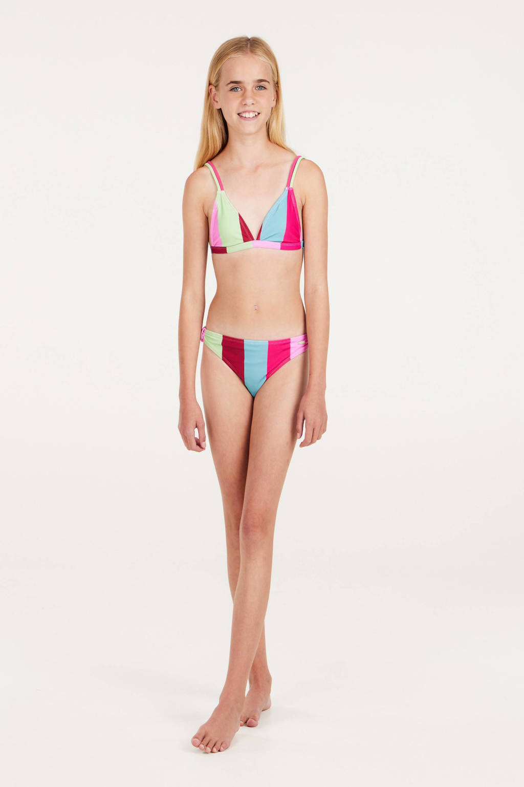 triangel bikini PRTABBY JR roze/blauw/groen