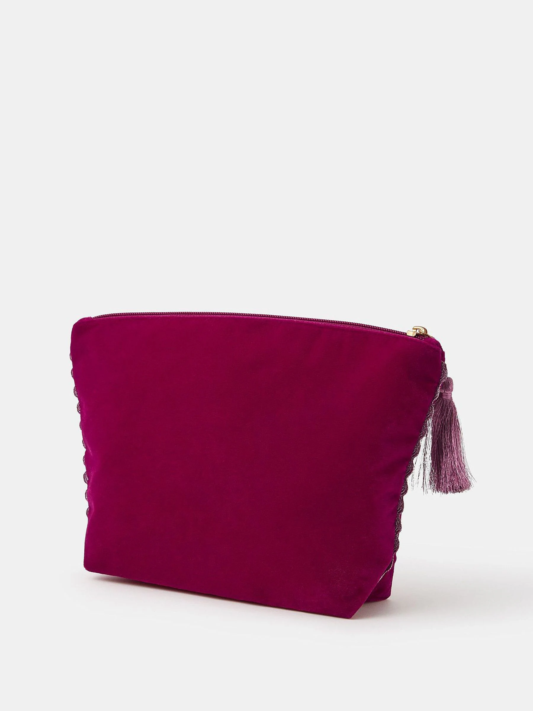 Accessorize Large Christmas Embellished Velvet Pouch