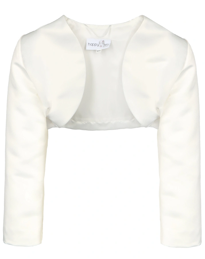 Satin-Bolero SOPHIE in ecru