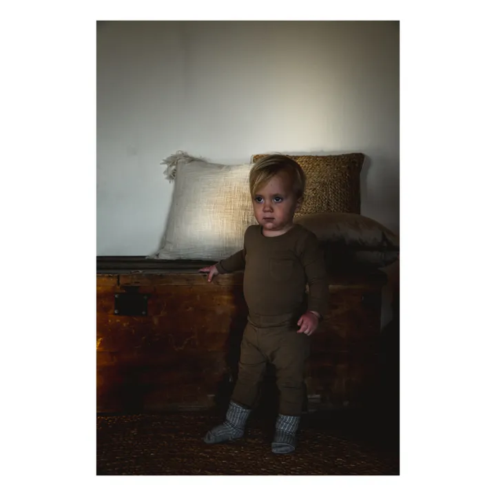 The Simple Folk Legging Côtelé Coton Bio  | Sauge