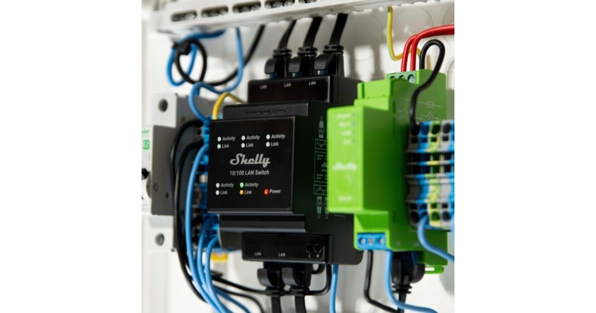 ShellyLan switch schakelaar  (Zwart)