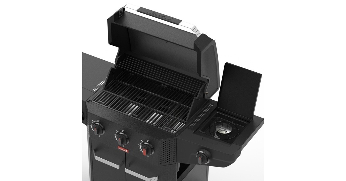 BarbecookLuca 312 gasbarbecue met kast en zijbrander  (Zwart)