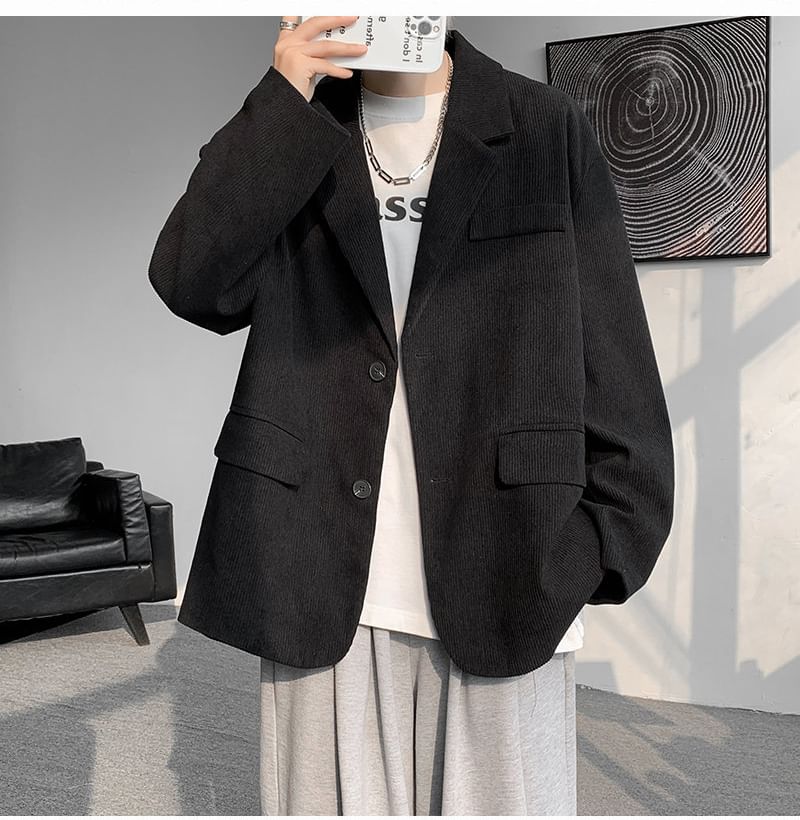 FOEV - Effen enkelrijs blazer