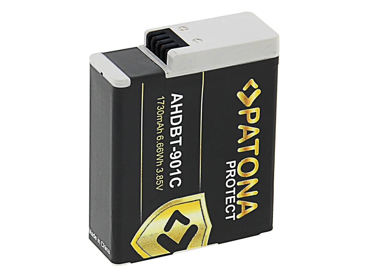 Protect GoPro Hero 12 / 11 / 10 / 9 Ersatz Akku Batterie 1730mAh (13785)