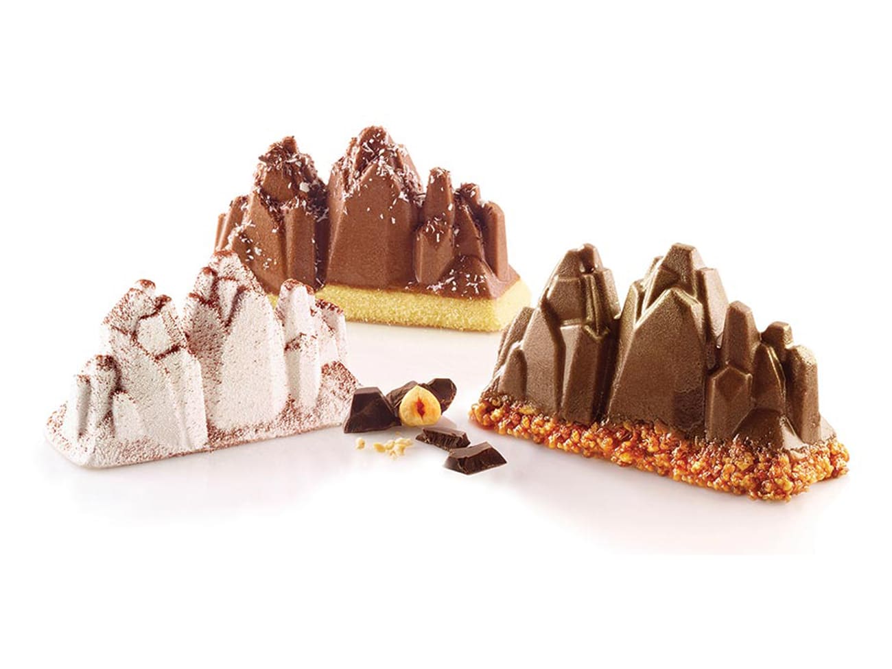 Moule silicone - 6 montagnes - 30 x 17,5 cm - Silikomart