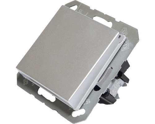 Jung 1520 BFKLAL stopcontact met klapdeksel, aluminium, A500 A Creation