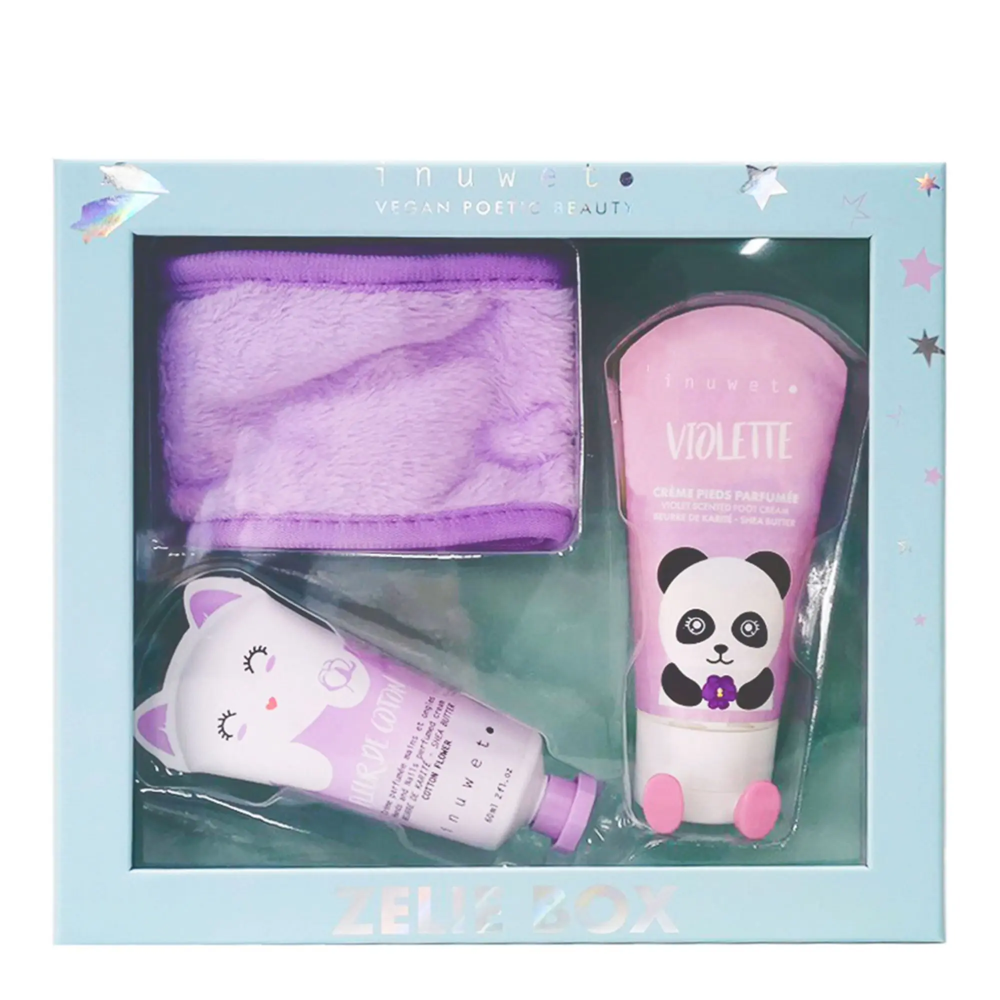 Inuwet - Coffret Cocooning Zélie Crème Mains, Crème Pieds & Bandeau- Femme