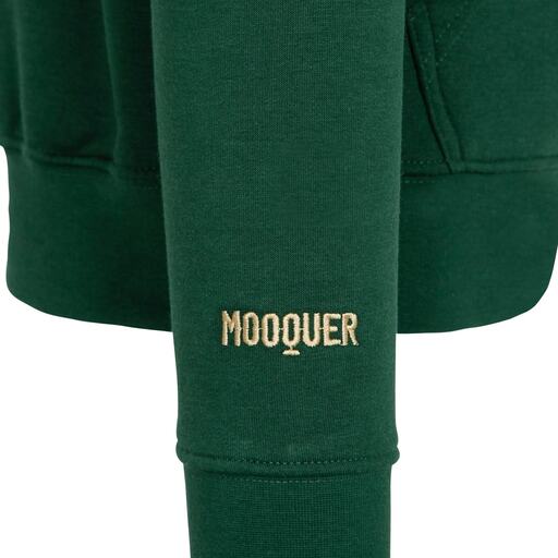Moletom com capuz verde da fábrica Sudadera Mooquer