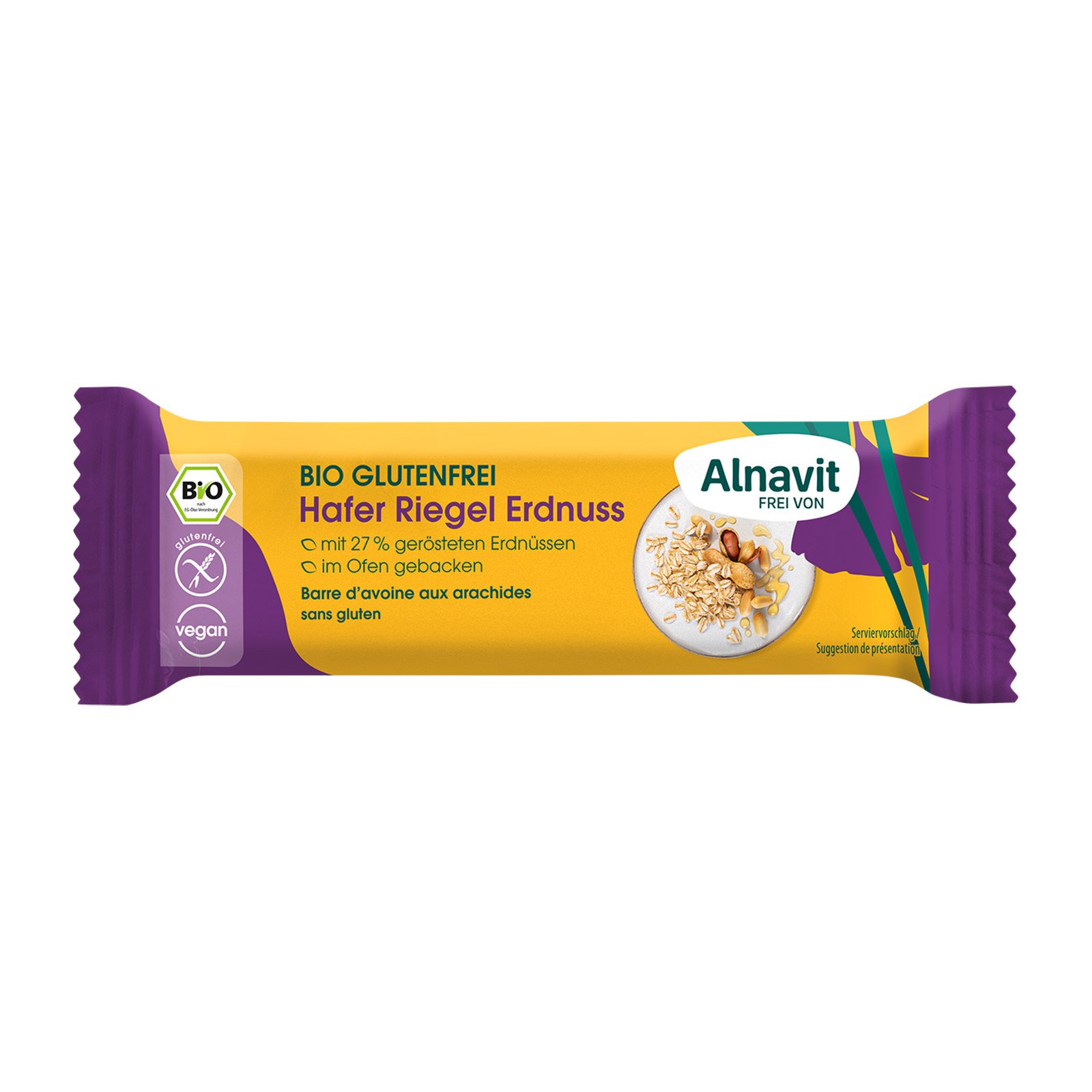 Alnavit Hafer Riegel Erdnuss