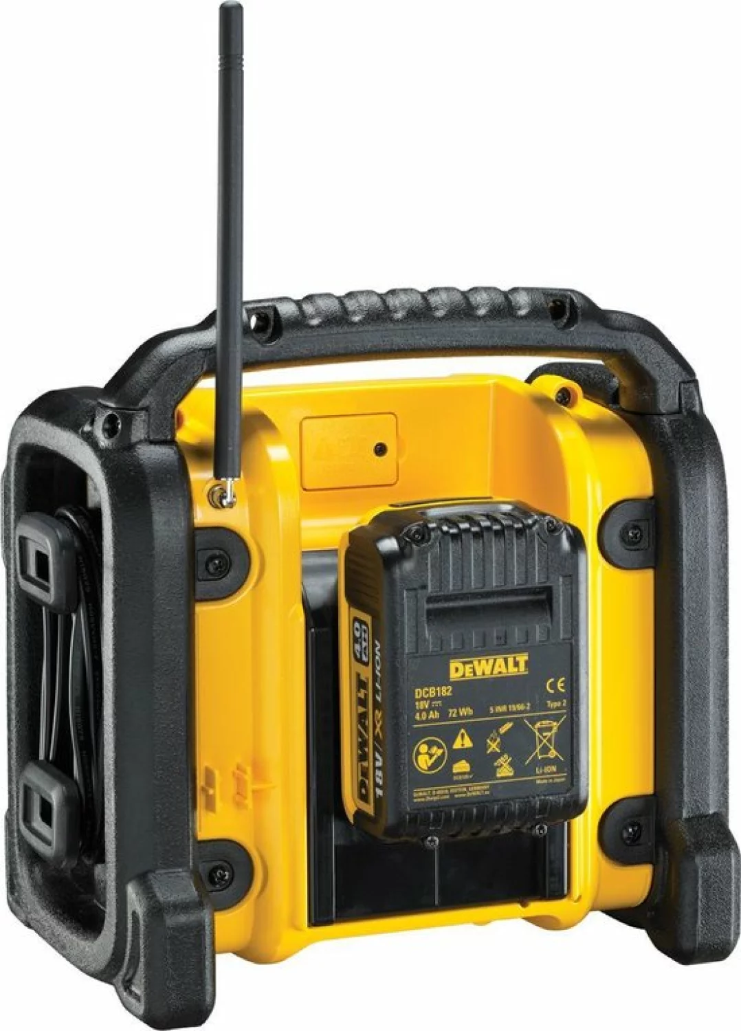 DeWALT DCR019 10.8-18V Li-Ion Accu bouwradio - werkt op netstroom & accu