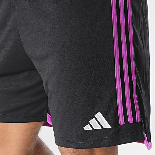 Short Jogging A Bandes Bayern HR3720 Noir Violet