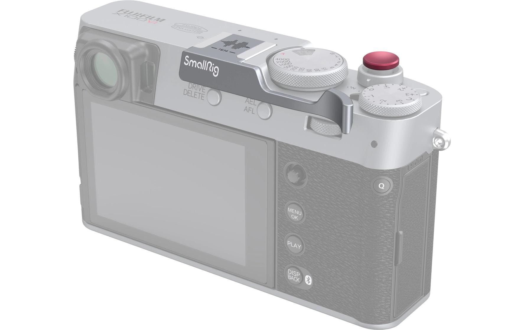 Daumengriff für FUJIFILM X100VI / X100V - SilberVerbessert die Sicherheit beim Halten der Kamera mit einer Hand