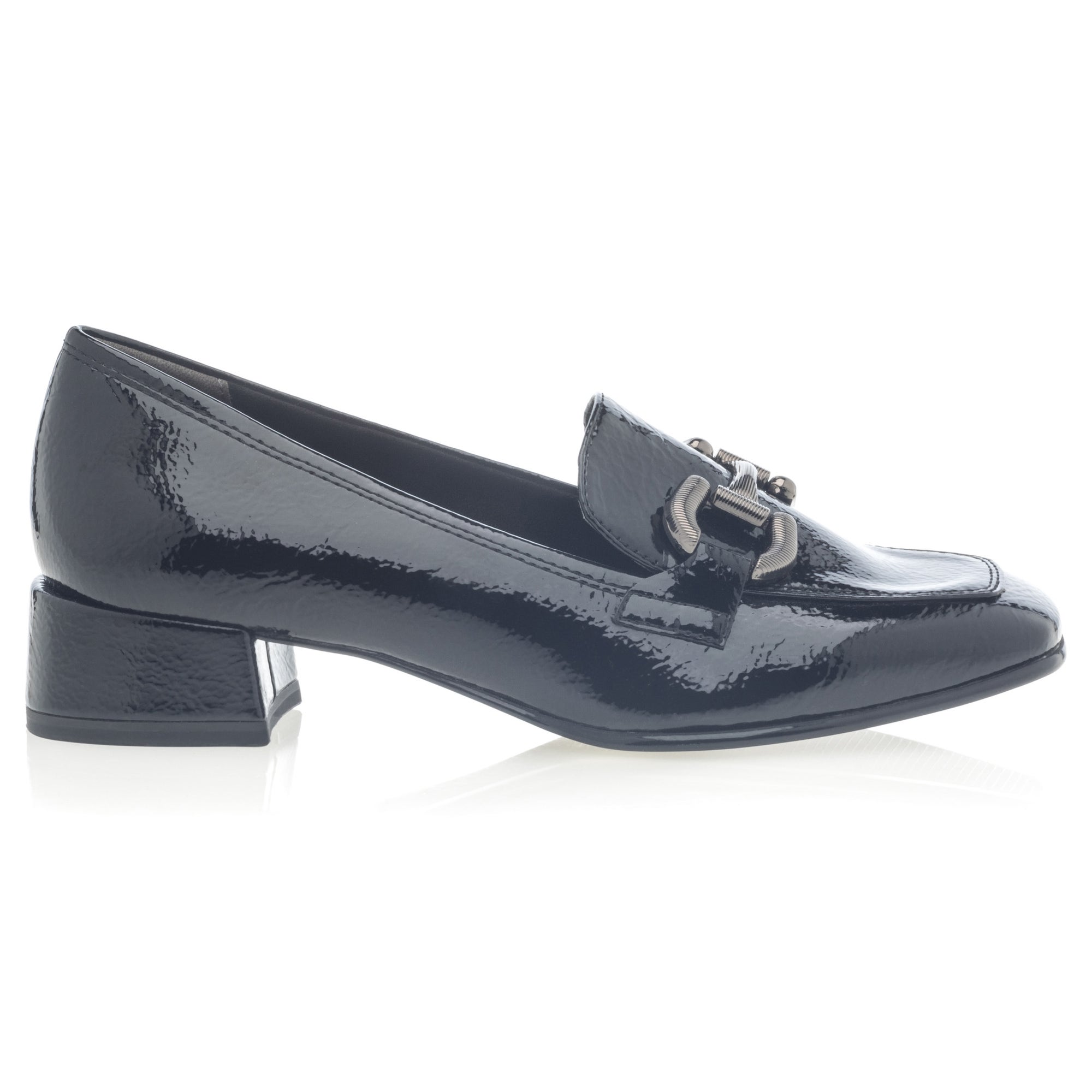 Mocassins Femme noir vernis