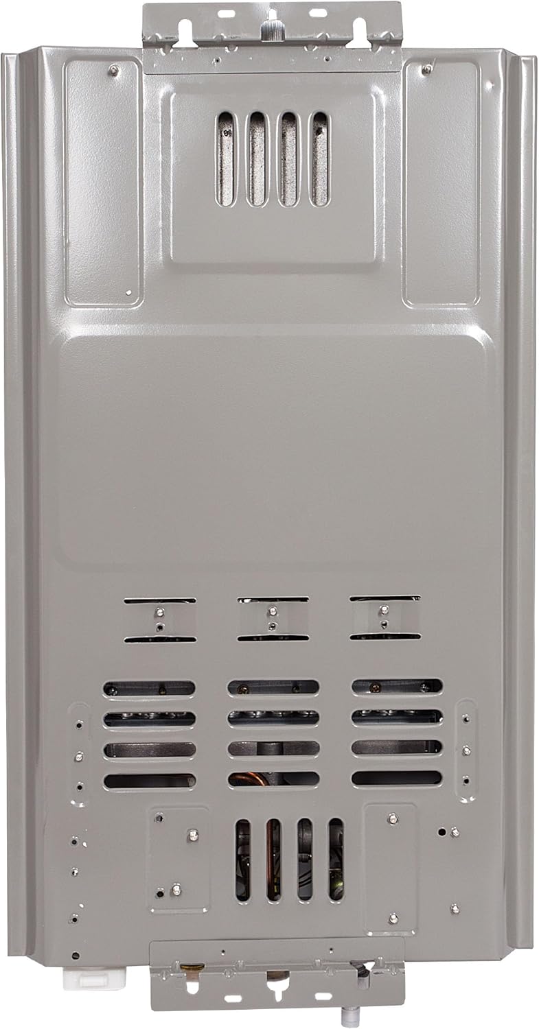Durchlauferhitzer 18L 36 kW – LPG/Propan Warmwasserbereiter mit LCD Display, Sofort-Heißwasser für Außendusche, Garten, Haus, Camping, Wohnmobil & Wohnwagen, stufenlose Temperaturregelung