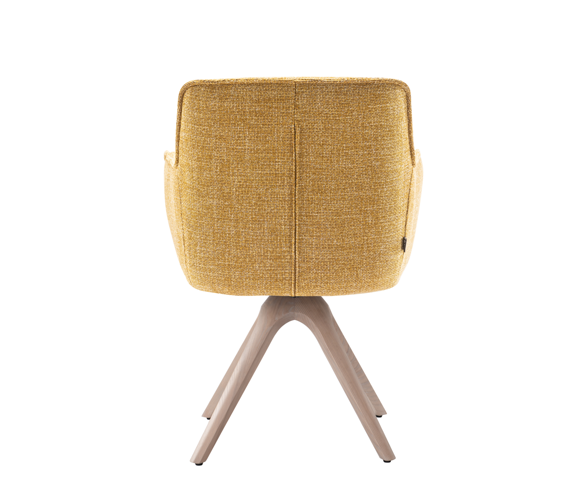 Draaistoel Tracy wooden geel