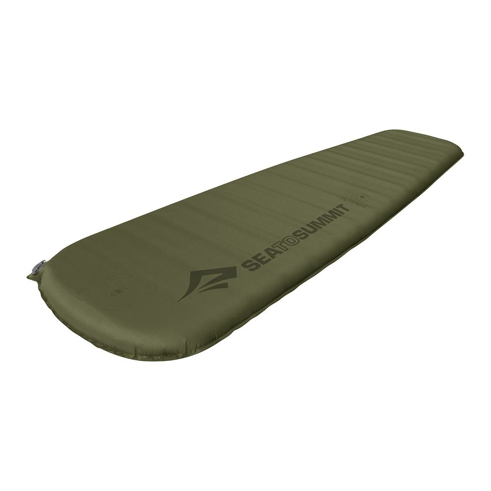 Sea To Summit CAMP + LARGE - Matelas auto-gonflant mat olive