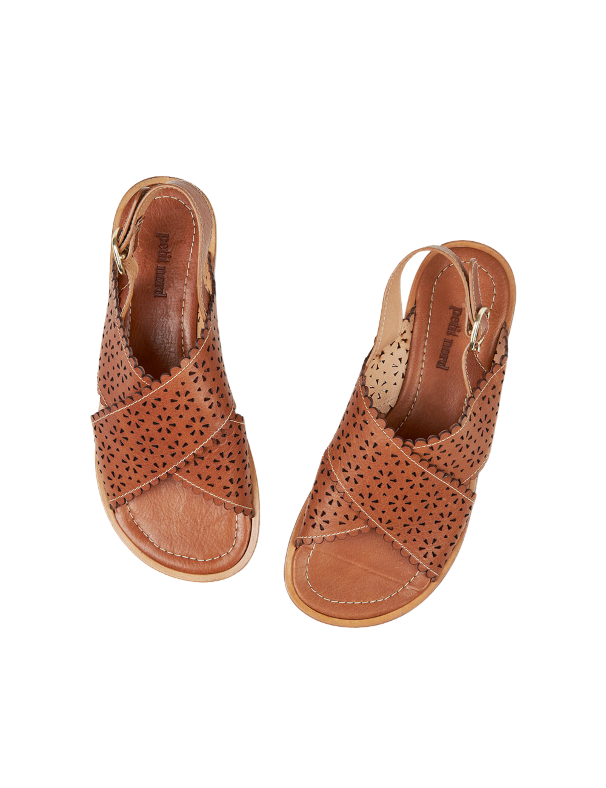 Amber Sandal - Cognac