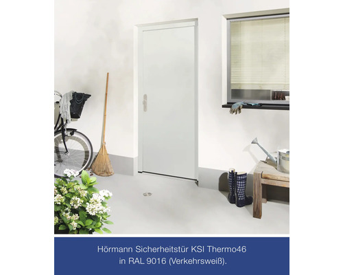 KSI Thermo46 veiligheidsdeur 1000x2100 mm DIN rechts RC2 incl. RVS langschildkrukgarnituur, profielcilinder