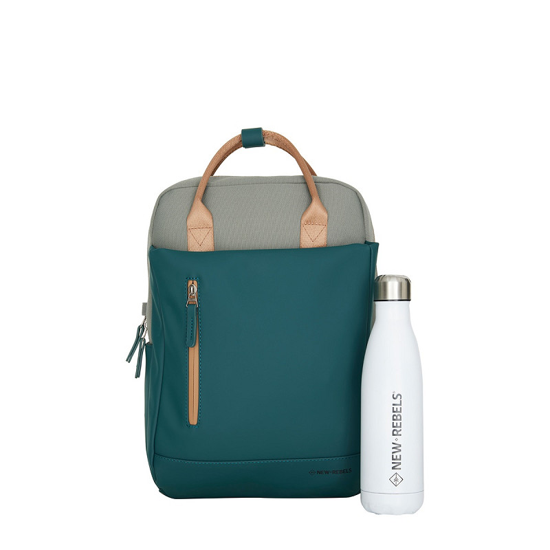 New Rebels Ferron Miami Backpack Laptop 13 inch Petrol