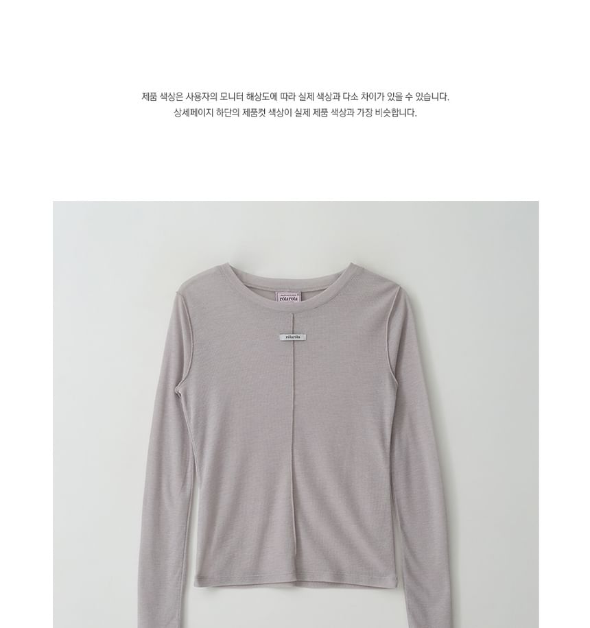 rolarola - T-shirt met ronde hals (grijs)