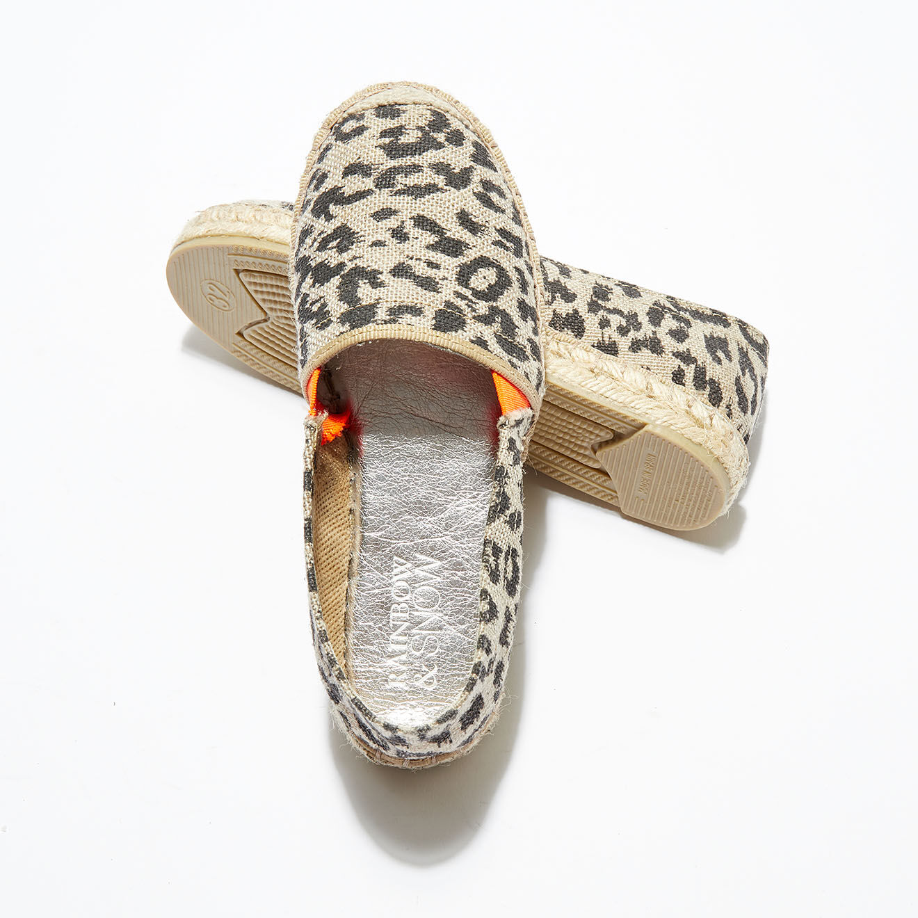 Rainbow & Snow Espadrilles Animal Print beige/noir