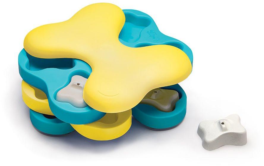 Strategie-Spiel Tornado, 23.5 x 18 cm, Blau/GelbStrategiespielzeug für Hunde