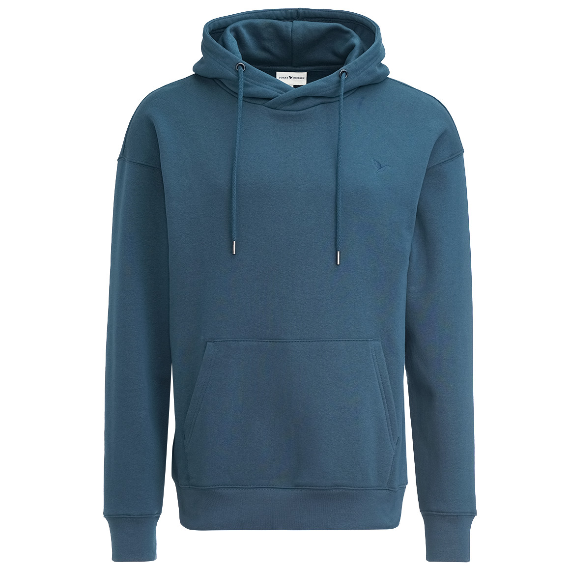 Jonas Nielsen Herren Hoodie mit kleiner Logo-Stickerei dunkelblau