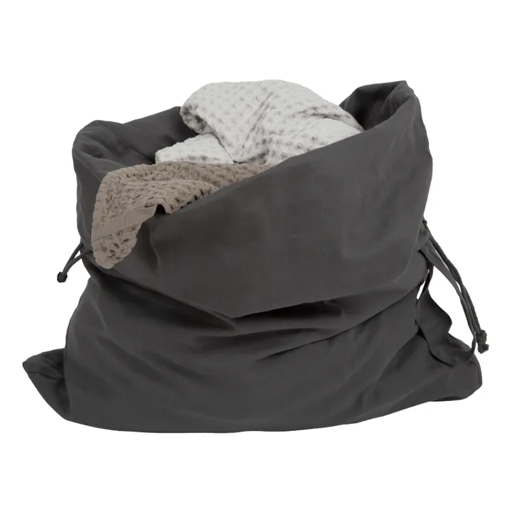 The Organic Company Panier de rangement en coton bio | Gris foncé