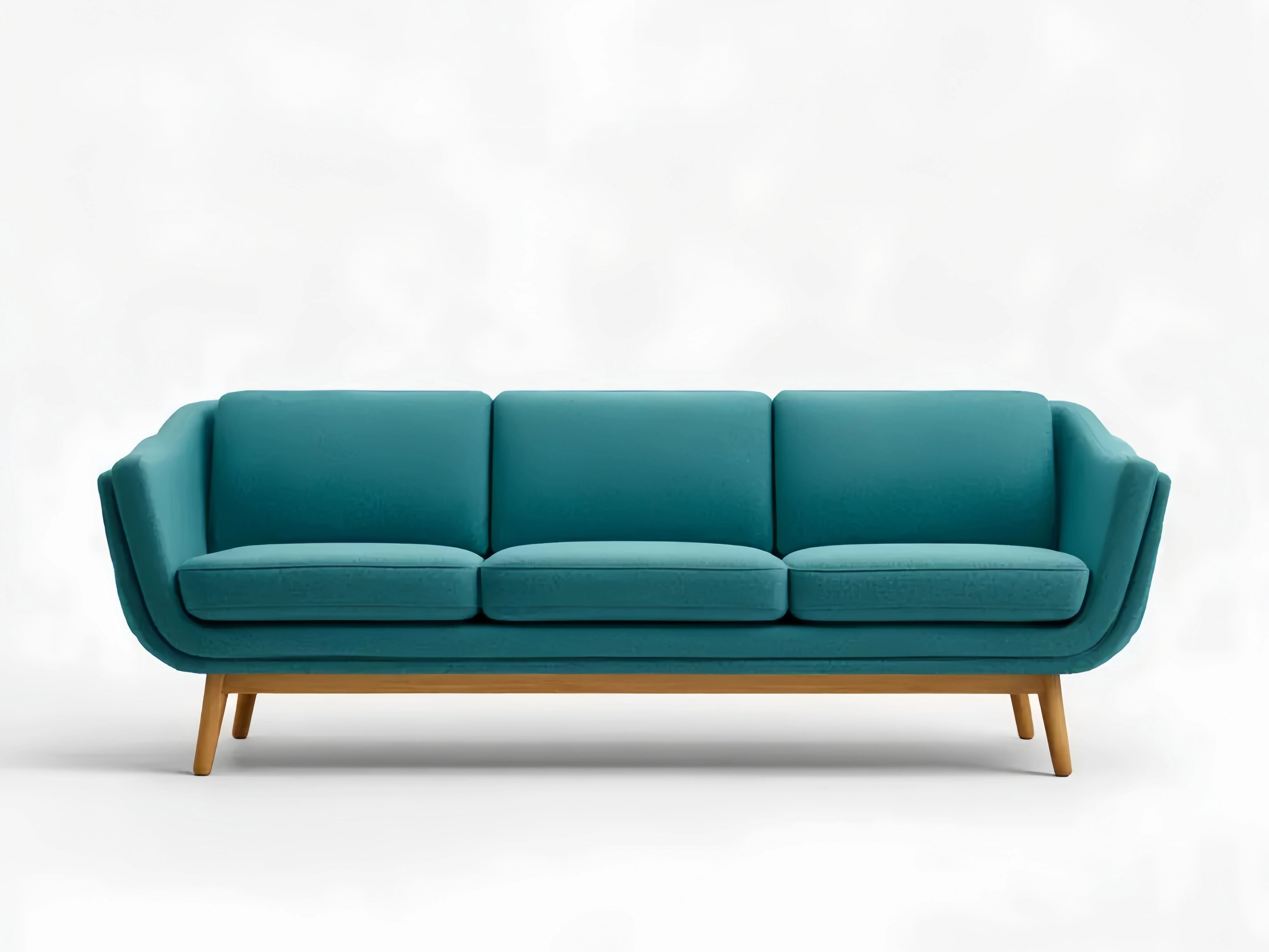 3-Sitzer-Sofa Stoffpolster 210x85x75 cm – Türkis – Modernes Design