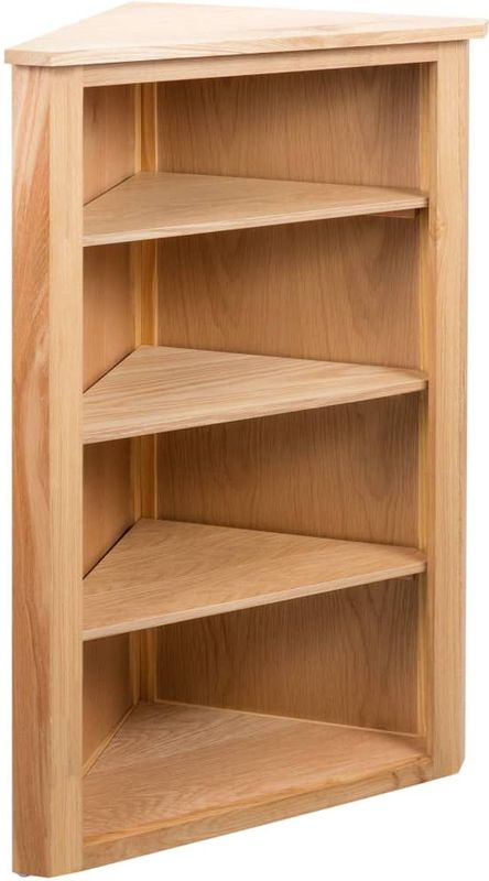 vidaXL - Hoekkast - Massief Eikenhout - 59x36x100 cm