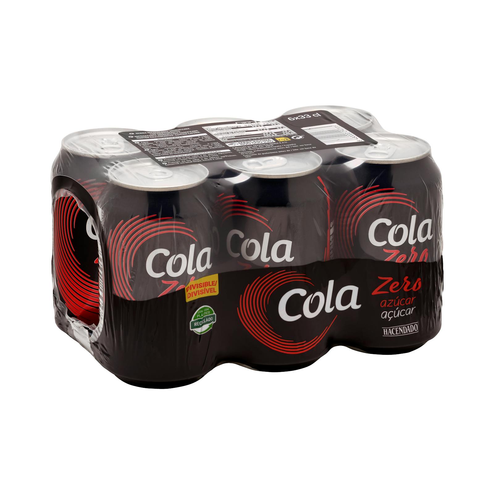 Boisson gazeuse Cola sans sucre Hacendado