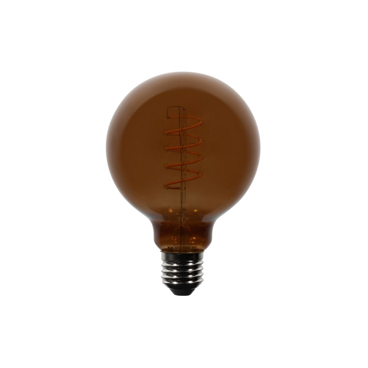 E27 dimbare LED lampen G95 bruin 4W 120 lm 1800K