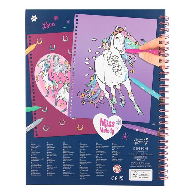 Kleurboek Miss Melody Create Your Glitter Horse