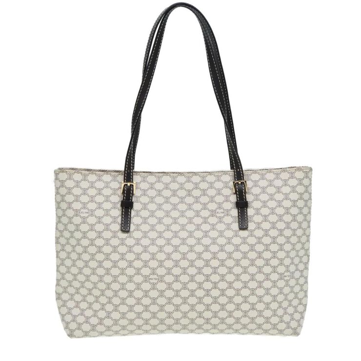 Celine Vintage Celine Tote White
