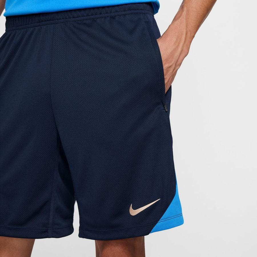 Chelsea Short d'Entraînement Dri-FIT Strike - Bleu Foncé/Bleu/Orange