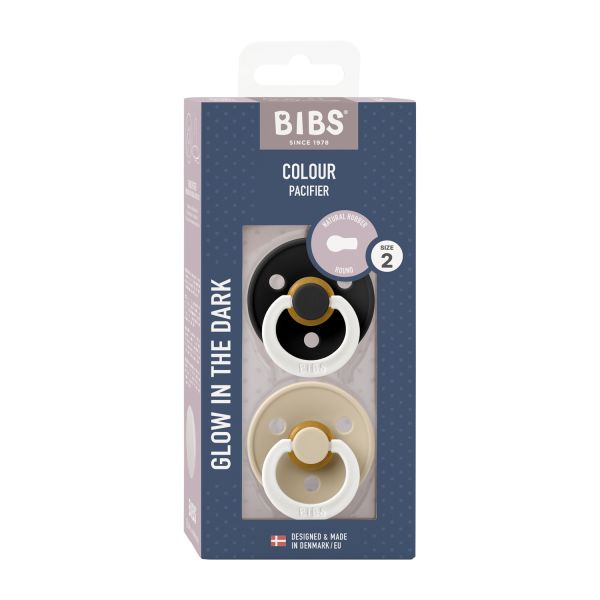 BiBs Glow Fopspeen - 0-6 Mnd - Blush / Vanilla