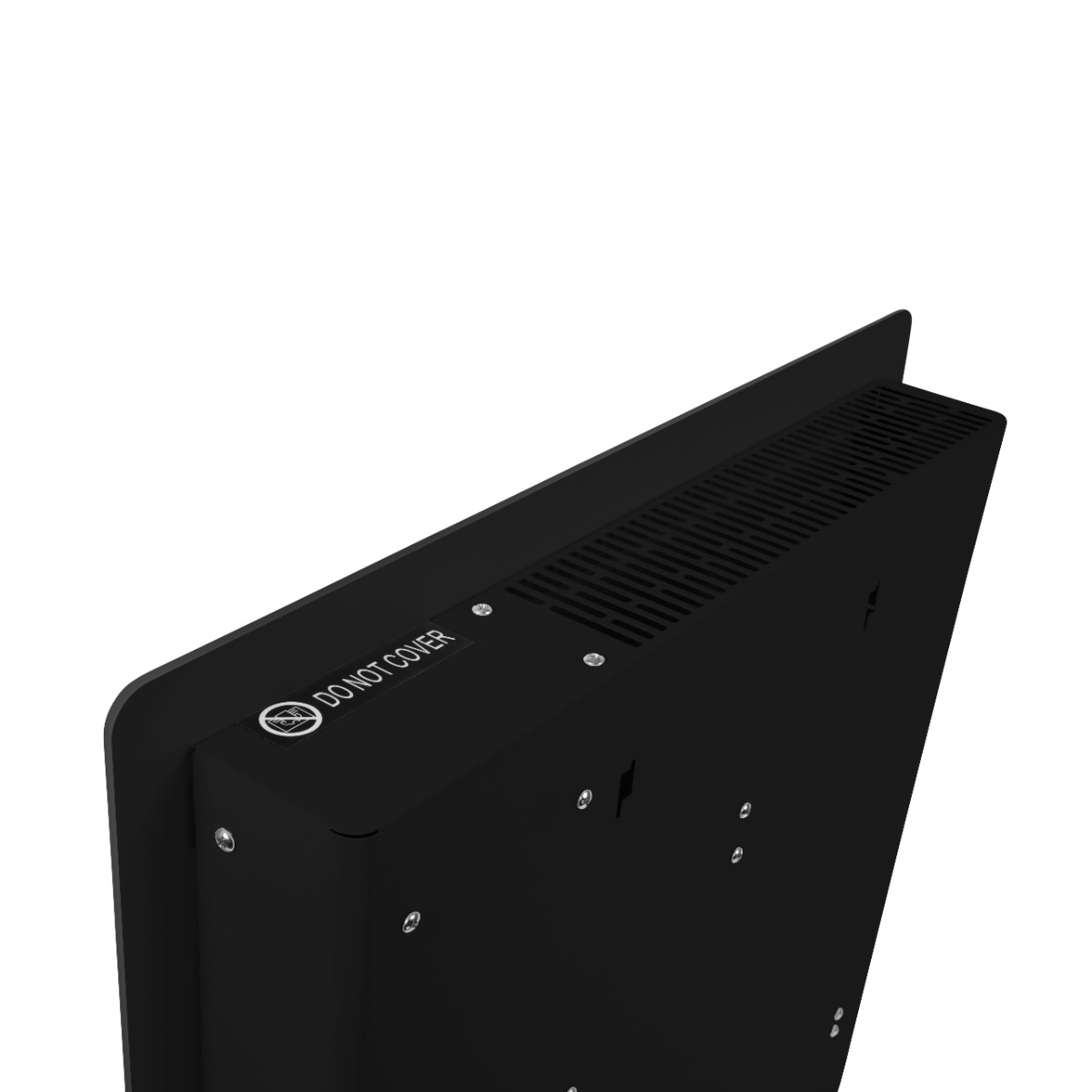 Vonroc 1000 watt convector kachel met glazen paneel - Black