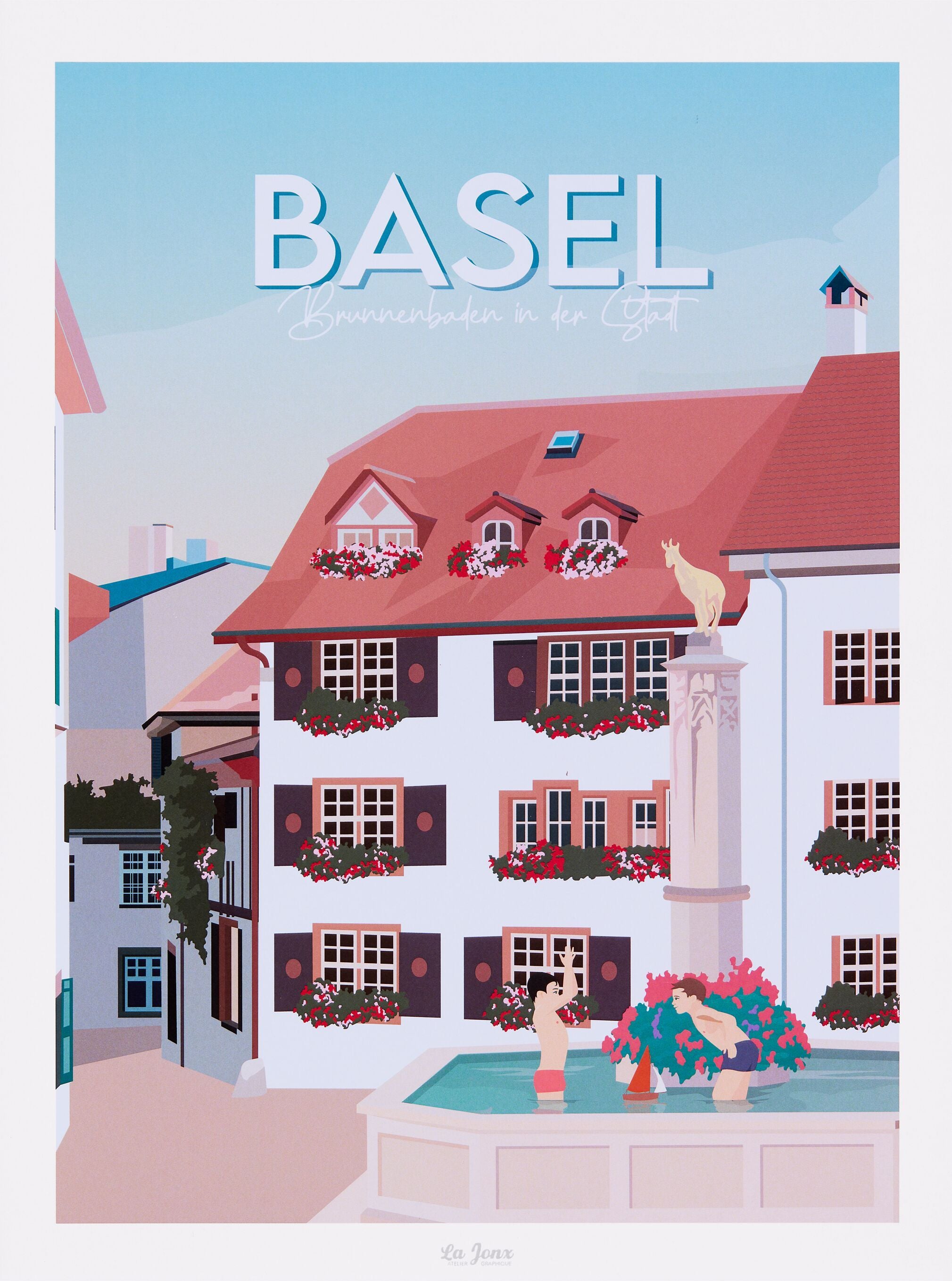 La Jonx BASEL Poster - B: 30.0 cm x T: 0.1 cm x H: 40.0 cm